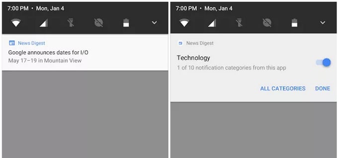 Android notifications
