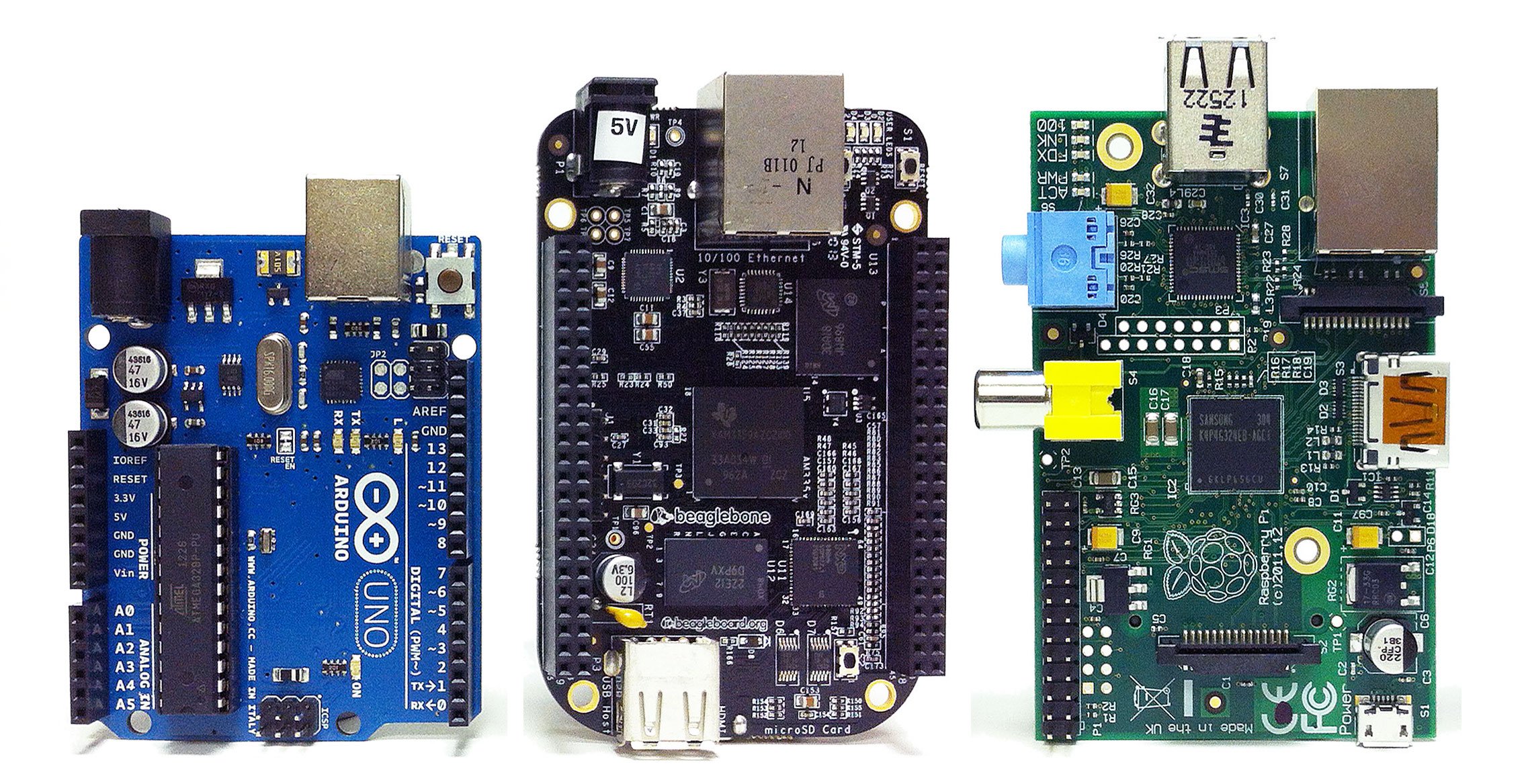 Raspberry pi vs arduino vs beagle board