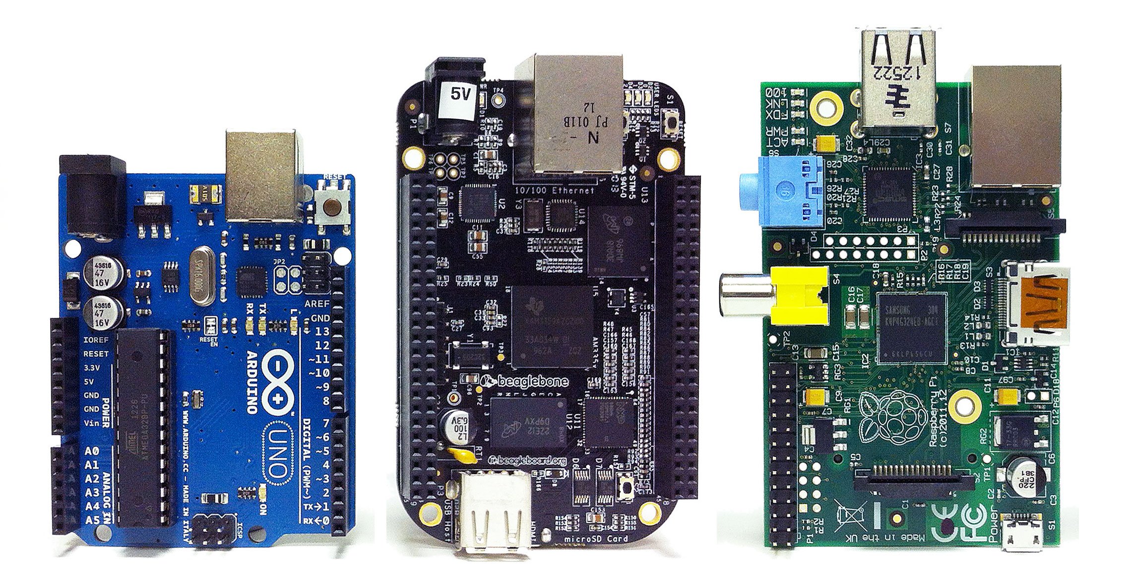 Arduino vs Beagleboard vs Raspberry pi