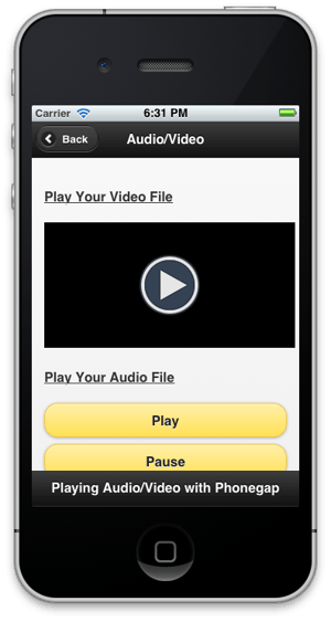 how to develop simple application using phonegap framework