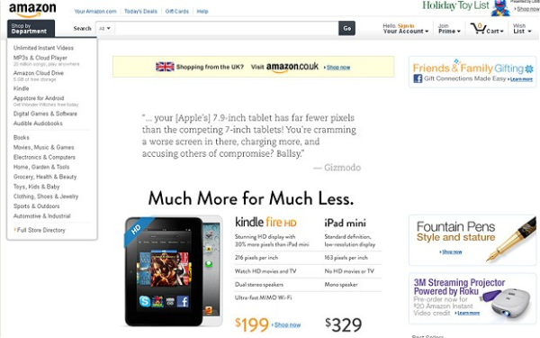 NewGenApps Tech News- Amazon mocks Apple, Windows 8, Nexus 7
