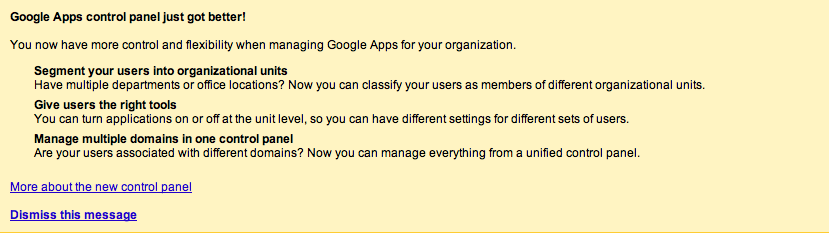 Google Apps just got a new dashboard